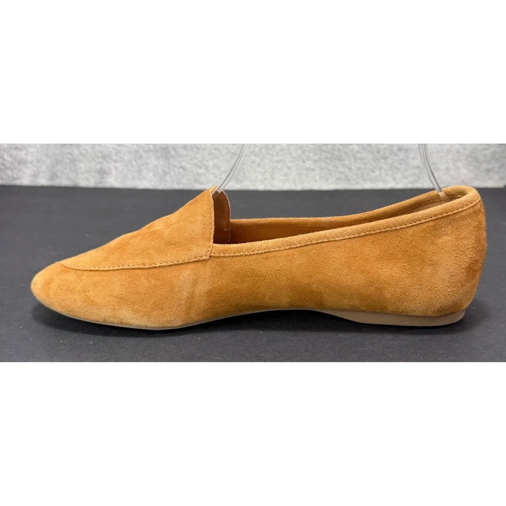 Birdies Starling Loafers Womens 7 Saffron Yellow Suede Smoking Slipper Flats‎